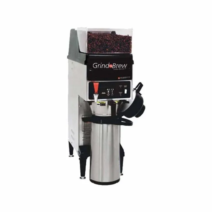Cafetera percoladora para un termo con molino integrado para café