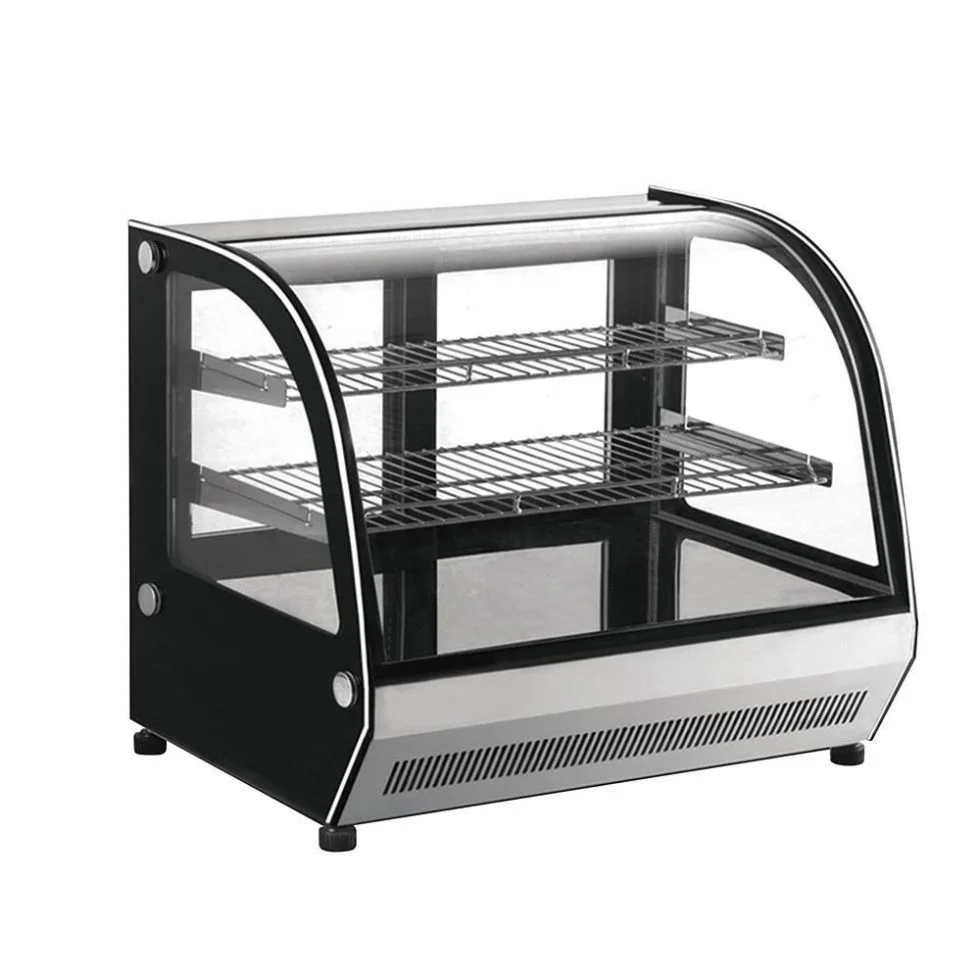 Vitrina exhibidora cristal curvo 190lt GN-1200CT Migsa