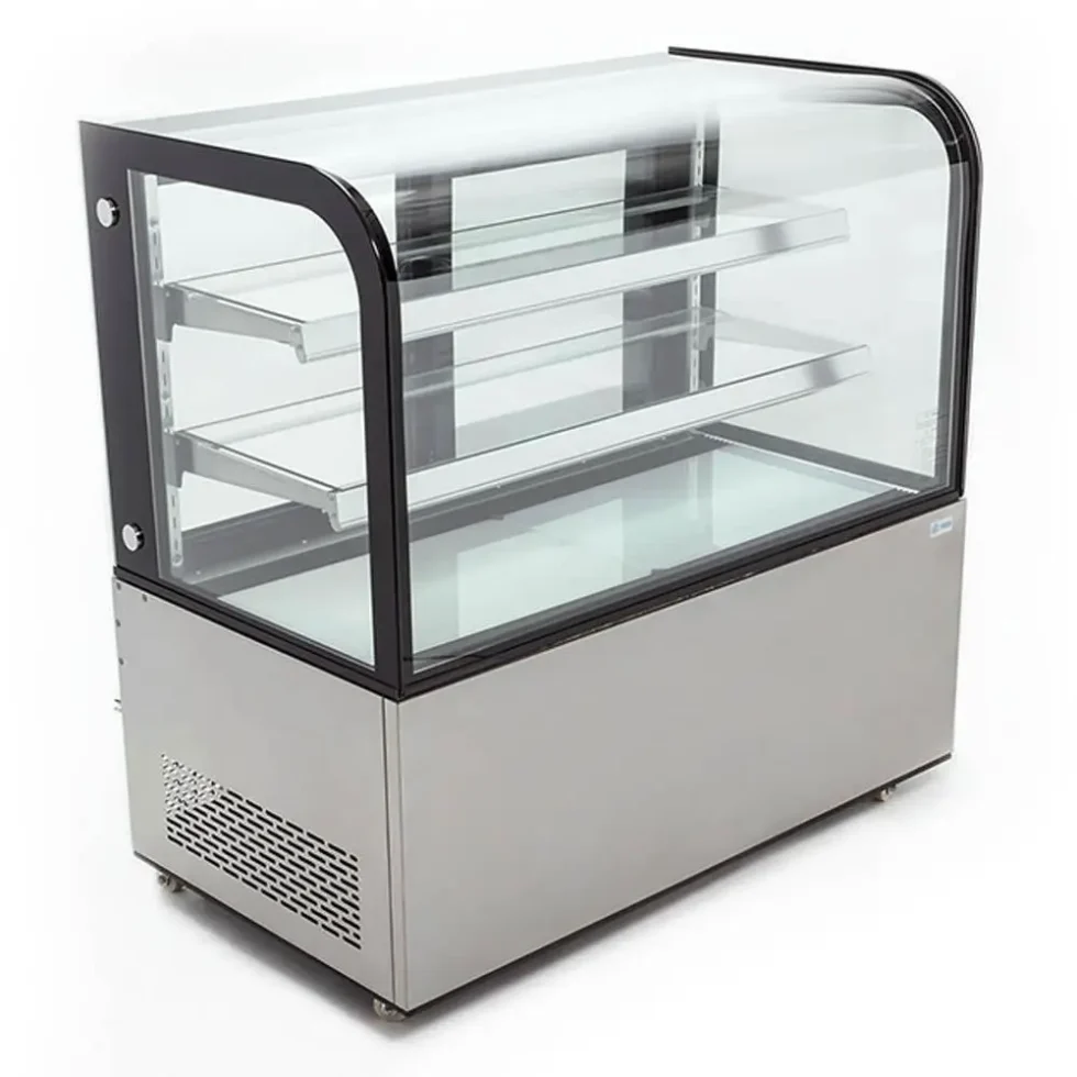 Vitrina refrigerada de piso c/cristal curvo 400lt ARC-370Y Migsa