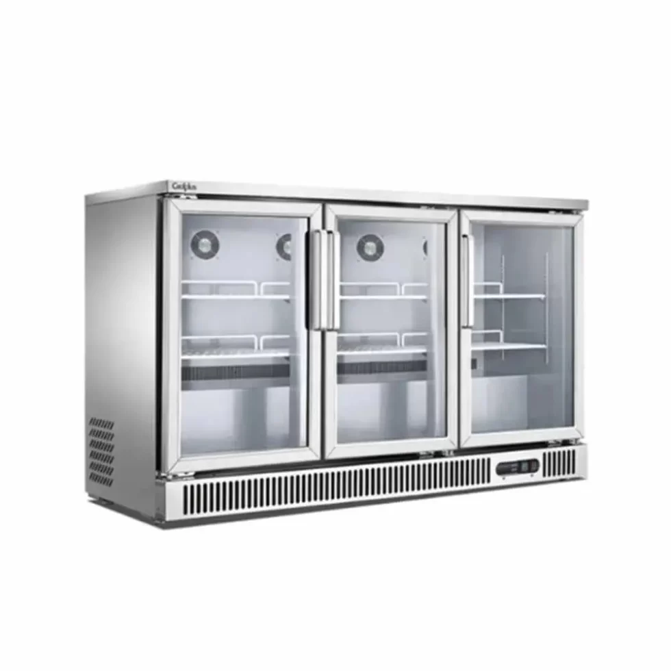 Refrigerador contrabarra 3 puerta cristal 380 lts SG380 Migsa