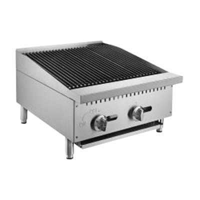 Asador radiante comercial a gas de 2 quemadores RFS-24-MG Migsa