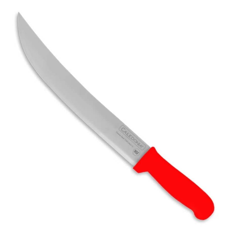 Cuchillo Chef 10", filo profesional, mango ergonómico color rojo