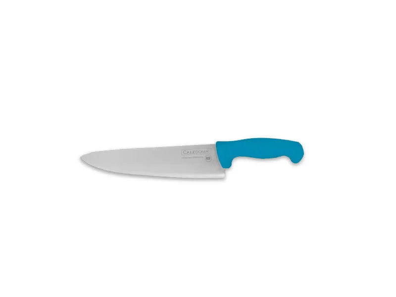 Cuchillo Chef 10", filo profesional, mango ergonómico color azul
