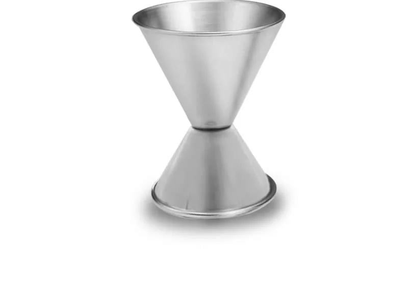 Medidor para bebidas doble de acero inoxidable 1 y 2 oz