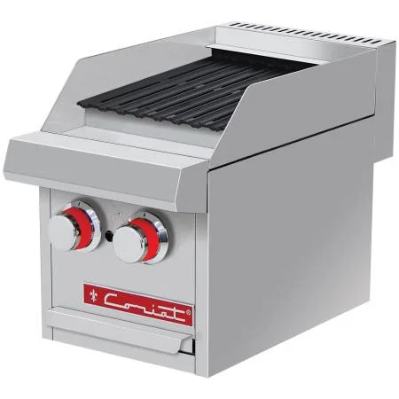 Asador a gas, con 1 parrilla reversible