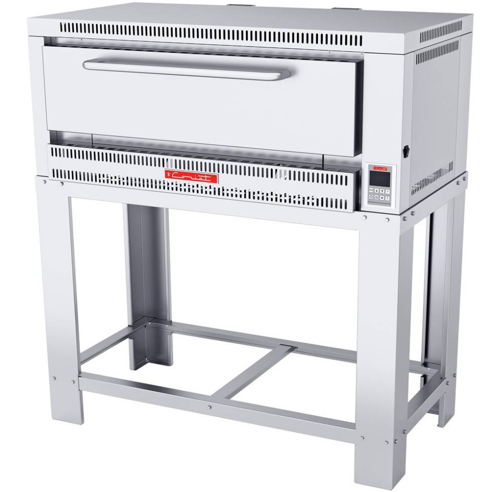 Horno a gas, con capacidad para 2 pizzas de 40 cm con, piso refractario, controlado por 1 termostato digital