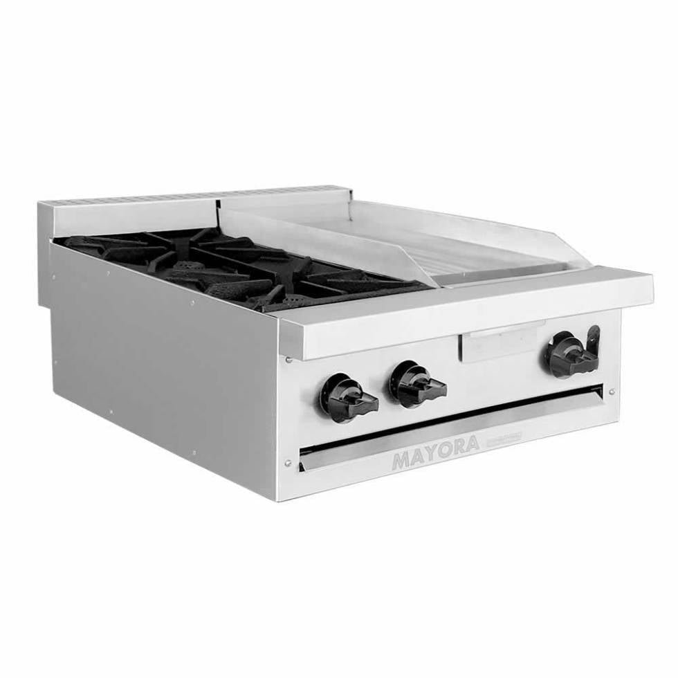 Estufa de mesa modular 2 quemadores 1 plancha EM2/1Q+1P International