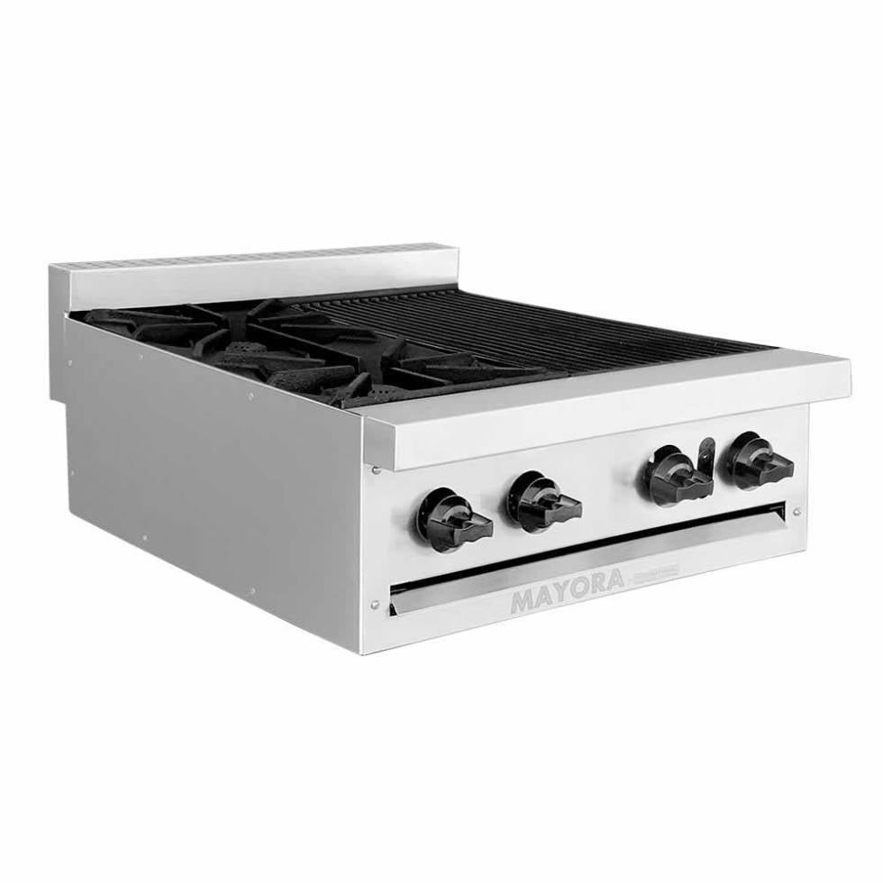 Estufa de mesa modular 2 quemadores 1 asador EM2/1Q+1A International