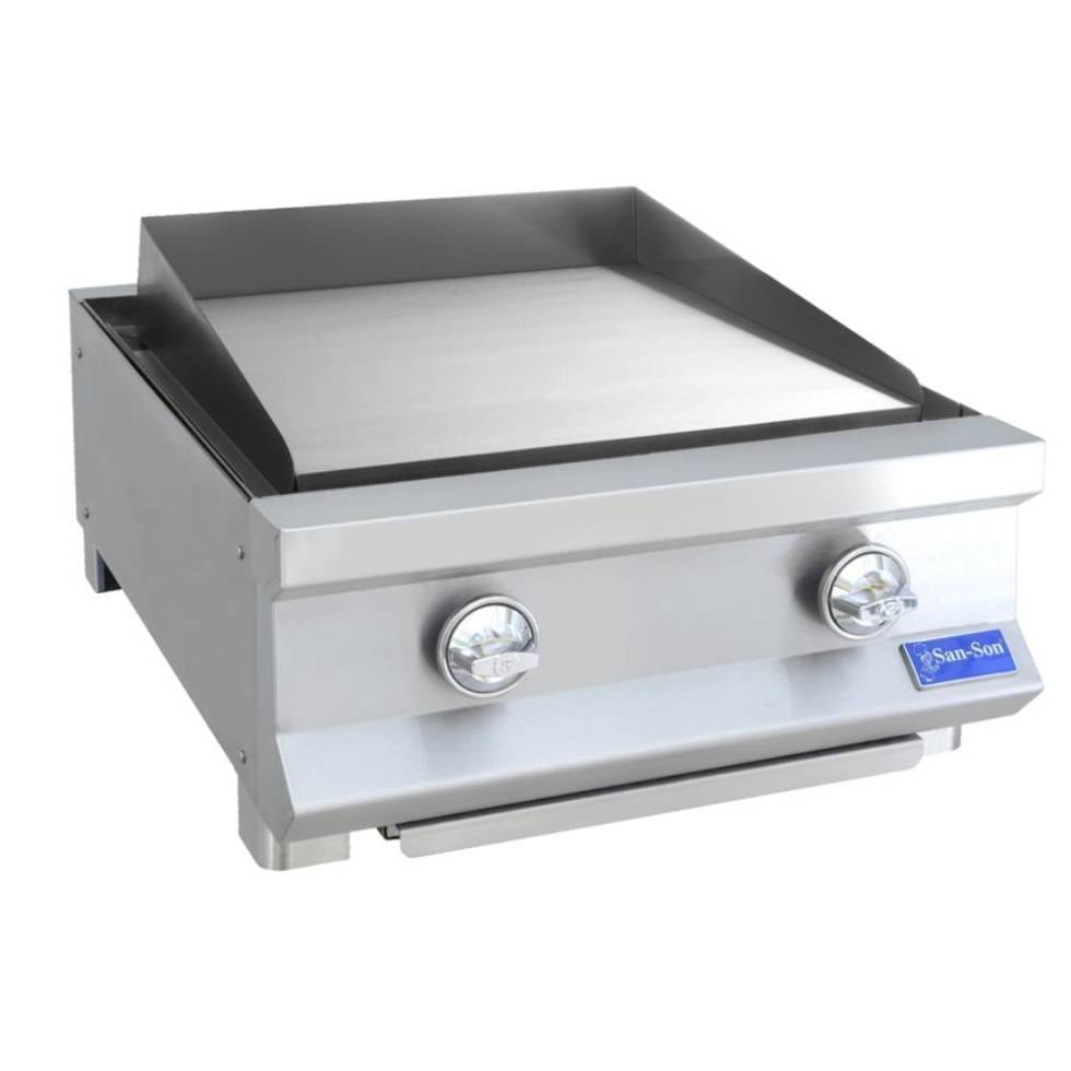Plancha profesional flotante de cold rolled 2 quemadores SSP24 San-Son