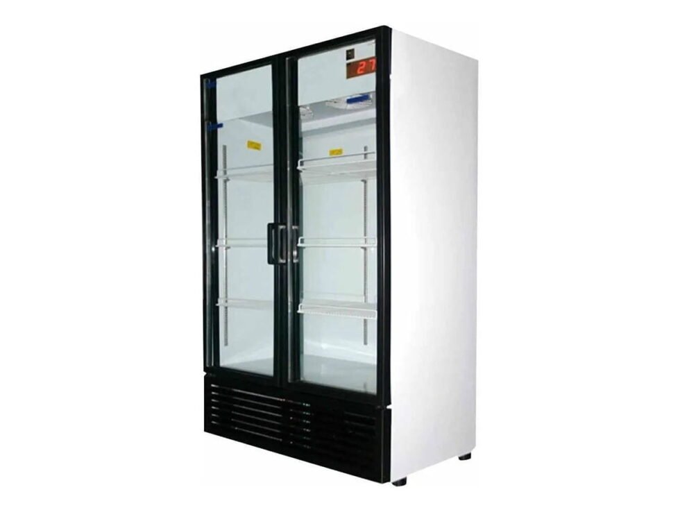 Enfriador Vertical de cuatro medias puertas de 36 p3, 8 parrillas VBL-600-4 Masser