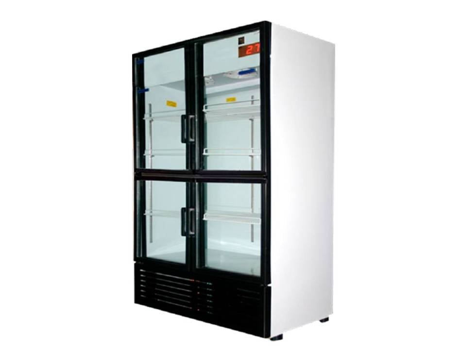 Enfriador Vertical de dos puertas de 36 p3, 8 parrillas VBL-600-2 Masser