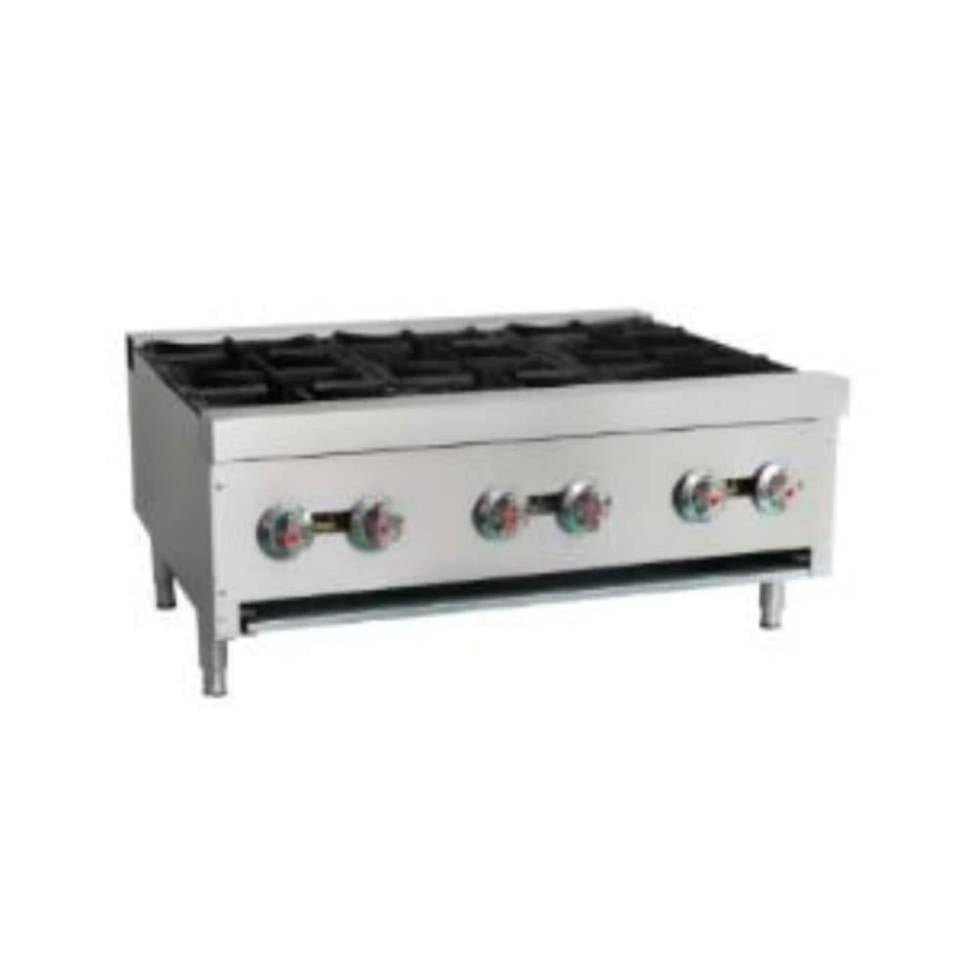 Parrilla comercial a gas de 6 quemadores XRB-6-MG Migsa