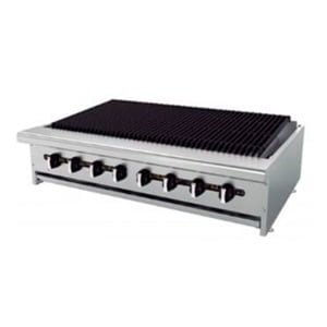 Asador de sobreponer a gas de 8 quemadores