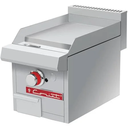 Plancha a gas, con 1 quemador tubular, placa de 3/4" de espesor