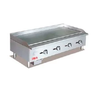 Plancha de sobreponer a gas de 4 quemadores