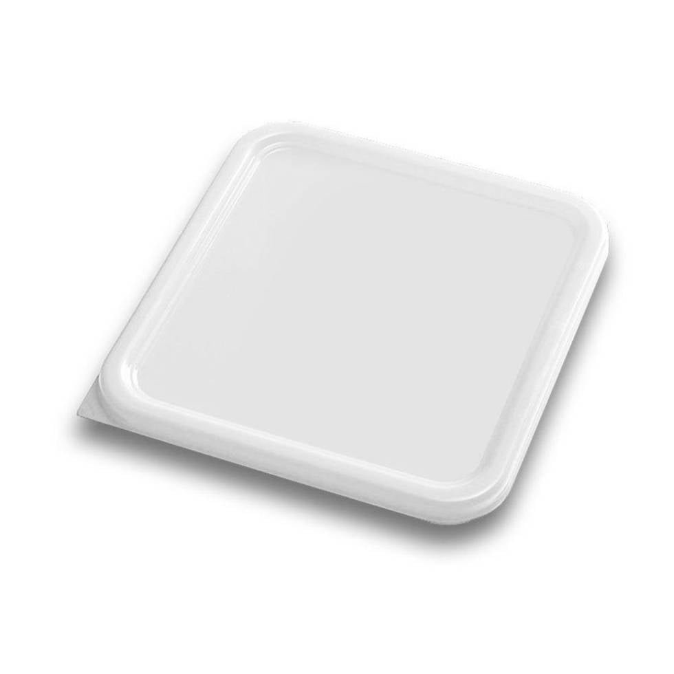 Tapa de polietileno, colo blanca para recipiente cuadrado de 2 y 4 qt