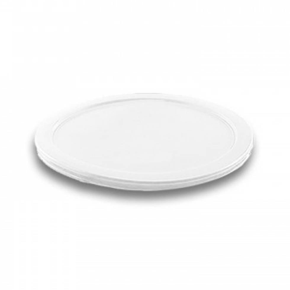 Tapa de polietilano, color blanca para recipiente redondo de 2 y 4 qt